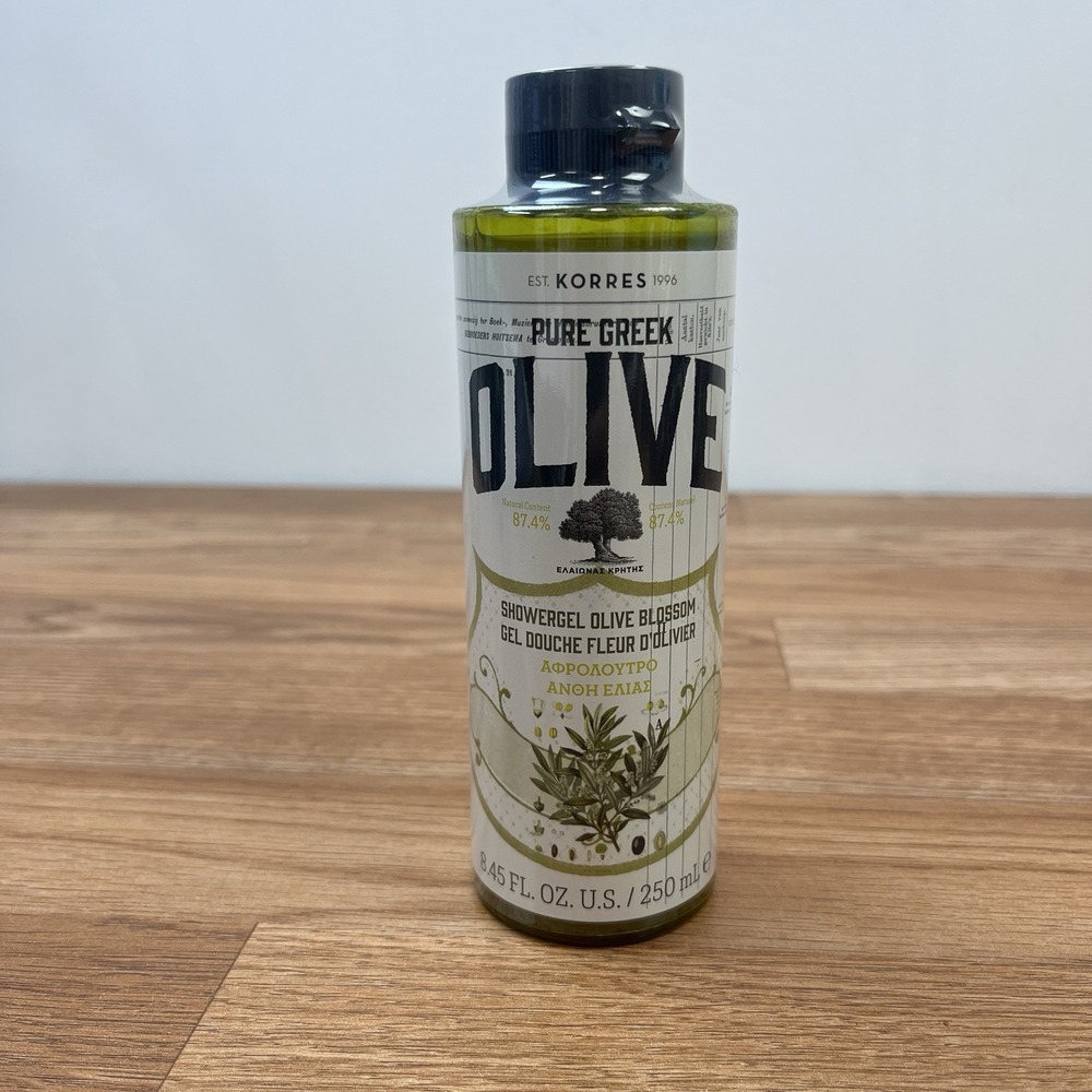 Korres Pure Greek Olive Shower Gel, Olive Blossom 8.45oz NEW Factory Sealed‎